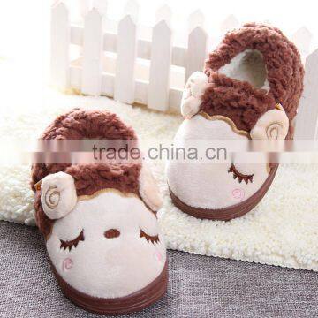 Home Cotton Slippers Winter New Cute Little Baby Cotton Slippers Children's Shoes Baby Sheep Shoes