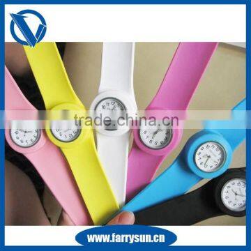 2015 Custom silicone wristband slap watch for children gift                        
                                                Quality Choice