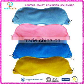 Cooling flocking pvc eye mask / gel eye mask for hot and cold use