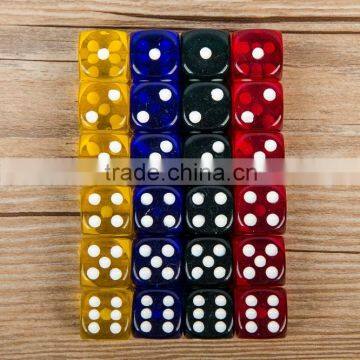 16MM Rounded Transparent Color Game Dice Dice Set /children Gifts Toys photo-2