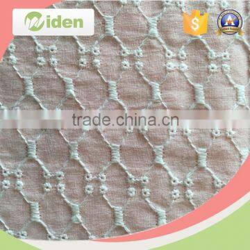 Sampling order acceptable cotton embroidery lace fabric for beautiful clothes