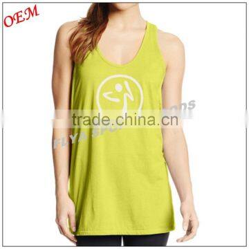 Loose running top with women running singlet shirts