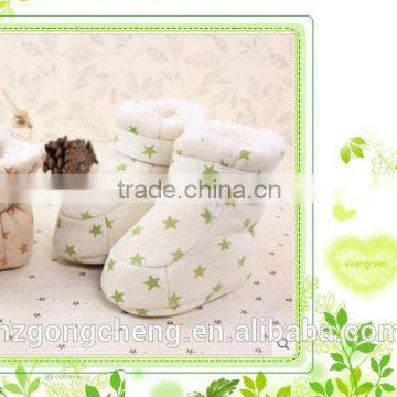 100%Organic cotton lambs wool with thick soft bottom shoes toddler shoes, keep warm in autumn