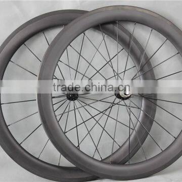 Black hub 700C tubular carbon wheel set professional UD Matt Carbon road bike tubular wheelset W65T