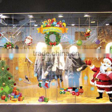ALFOERVER Shop Window Pvc Christmas Wall Sticker,christmas Wall Decals photo-2