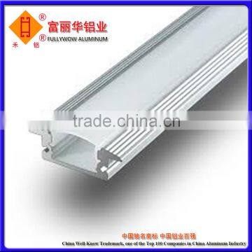 Silver Anodized, Black Anodized, Champagne Anodized Aluminum Extrusion Profile for LED Manufactured With Customized Drawings