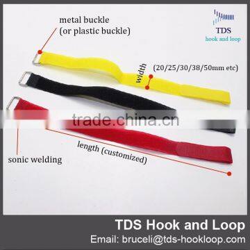Coloful Adjustable Hook and Loop Strap With Metal Buckle photo-4