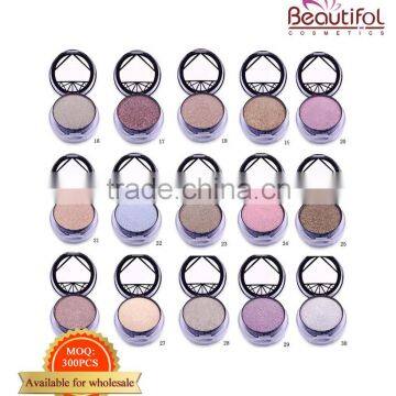 Wholesale small quantity cosmetic small MOQ Eye Use and Mineral Ingredient romantic color eye shadow