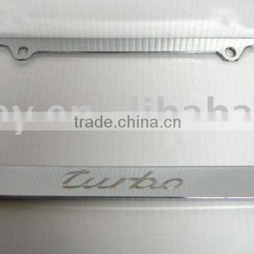 Custom Engraved Stainless Steel License Plate Frames Drop Shipping Available