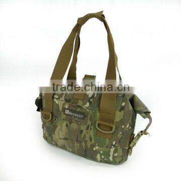 camouflage waterproof tarpaulin dry handbag for outdoor area