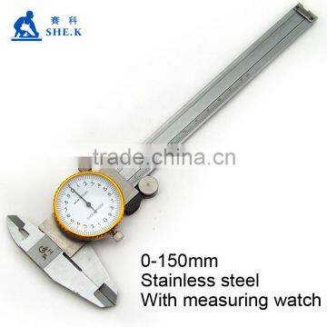 Customized 0-150mm stainless steel vernier caliper