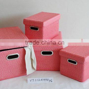 High Quality Newest Design Eco-friendly Wheat Straw Storage Basket photo-3
