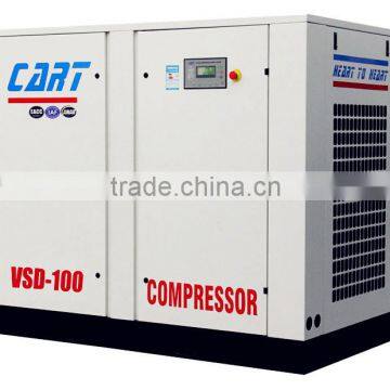 China top brand CART low noise heat resistance screw air compressor