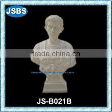 White marble man bust