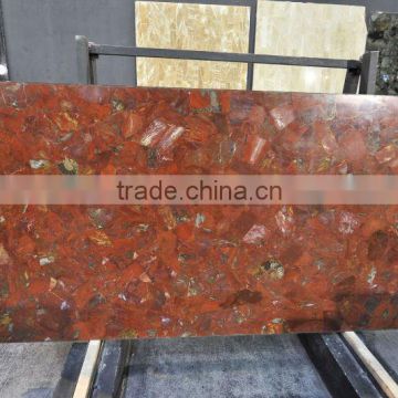 Red Jasper semiprecious slab