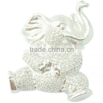 2014 hot new Elephant silver brooch