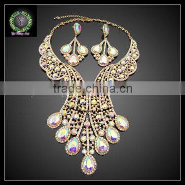 2016 New Arrival handmade crystal Jewelry set which for Wedding jewelry set Match Clothes KHK860