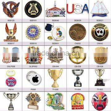 Customized Metal Type Plating Rhinestone Pierced Lock Charms photo-2