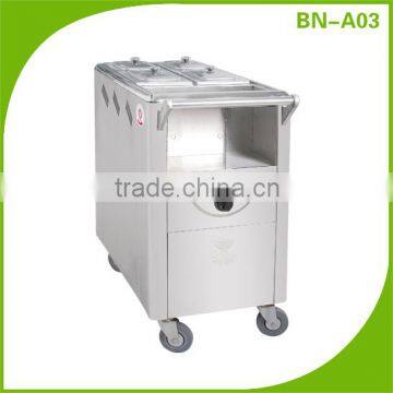 (BN-A03) Cosbao stainless steel Electric drinks trolley, Porridge Trolley, Kitchen Trolley