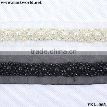 hot selling beaded crystal pearl trimmings(YKL-065)