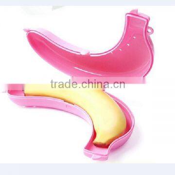 Banana Case Carrier Cover Guard Lunch Box Plastic Bananas Holder Fruit Case