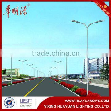 8m street steel galvanized lighting poles for street, road, highway