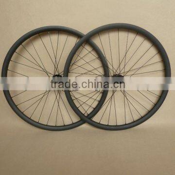 26er carbon wheelset mountain MTB wheels 25mm depth 25mm width rims with Novatec D711/712 disc brake hubs