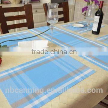 pvc kitchen mat/woven pvc placemats for restaurants/pvc woven mesh placemats