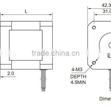1.8 Degree 0.9 Degree 42BYGH Hybrid Stepper Motor for 3D Printer photo-2