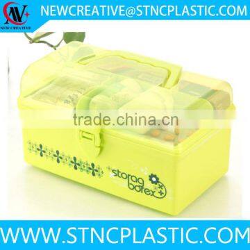 best seller plastic sundries storage compartment box with handle