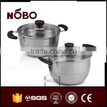 stainless steel steam cooking pot with lid