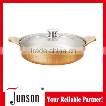 28cm Aluminum Die Cast Casserole/Non-stick Die-casting Casseroles/Casserole with Induction Bottom