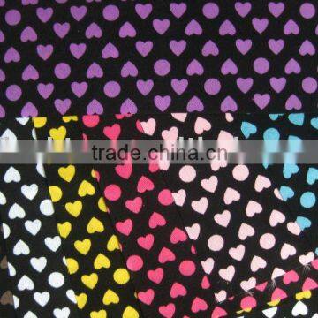 Bag fabric with flocking