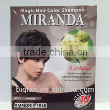 Noni Hair Color Shampoo / Hair Dye Colour Shampoo/Permanent Hair Dye Color For Women