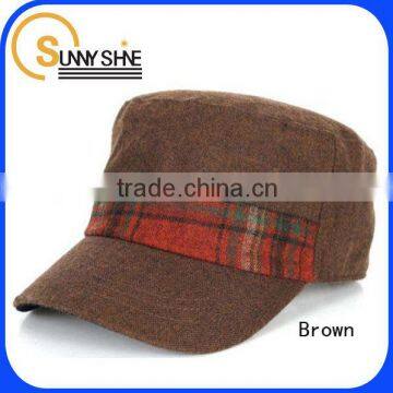 Sunny Shine 2014 trendy brown cotton custom hiking sport cap and hat