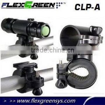 Bike handlebar flashlight mount