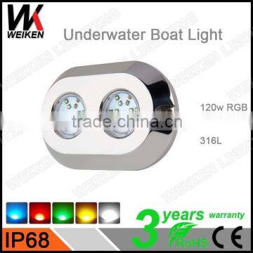 Best Price Waterproof IP68 Led 120w Underwater Led Dock Light wireless