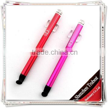 TTO-04 Cheap cartoon Stylus touch pen , Short Plastic touch ball pen