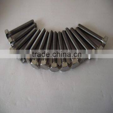 GR2 titanium alloy hexagon bolt DIN933 full thread M6*35MM