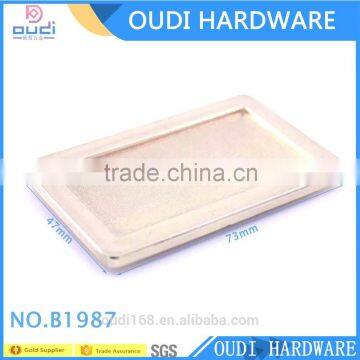 Eco Friendly Shiny Light Gold Custom Logo Decorative Bag Accessories photo-2