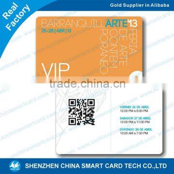 glossy pvc qr code card plastic 2d barcode cards
