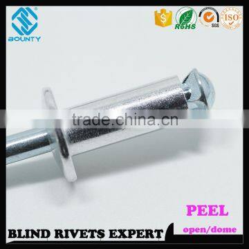 HIGH QUALITY OPEN END FACTORY TRUSS HEAD ALU/ST BLIND PEEL RIVETS photo-5