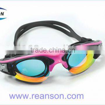 2016 New Design Mirror Coating Professional Swimming Goggles with Factory Price