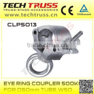 CLP5013 Eye ring coupler 500kg for D50mm TUBE.W50,cheap concert stage roof truss metal clamp