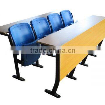 blowing mold HDPE classroom chairs with writting pads