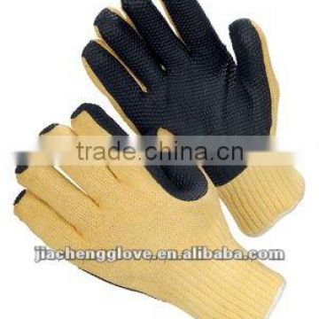 JS600/BK Black Rubber Glove,Safety Glove, Thick Rubber Gloves, Unlined Rubber Gloves