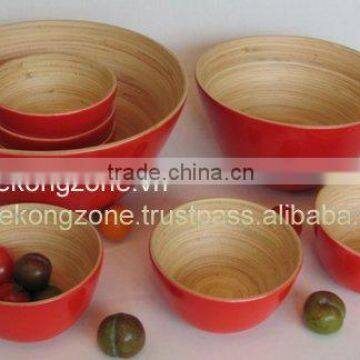 lacquered bamboo bowl