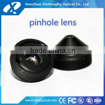 1/3" m12 mount 3.7mm pinhole lens pintop lens manual focus and manual iris special lens