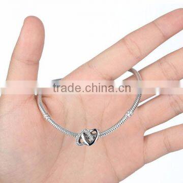 925 Sterling Silver European Charm Bracelets Infinity Hearts photo-3