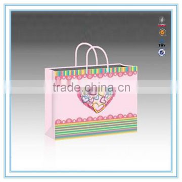 alibaba china custom new design Valentine's Day paper bag love paper gift bag